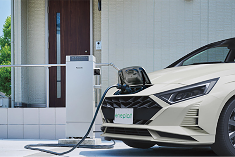 電気自動車にも充電可能